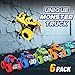 Gloween Monster Truck Toys for Kids 6 Pack Friction Powered Push and Go Cars Great Christmas Birthday Party Gifts for Boys Girls Age 35 47 - Image 4