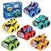 Gloween Monster Truck Toys for Kids 6 Pack Friction Powered Push and Go Cars Great Christmas Birthday Party Gifts for Boys Girls Age 35 47 - Image 2