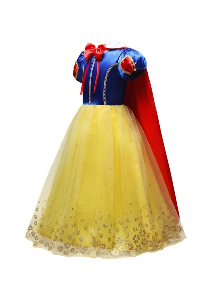 Snow White Dress Short Sleeve Long Tulle Tutu  - Image 2