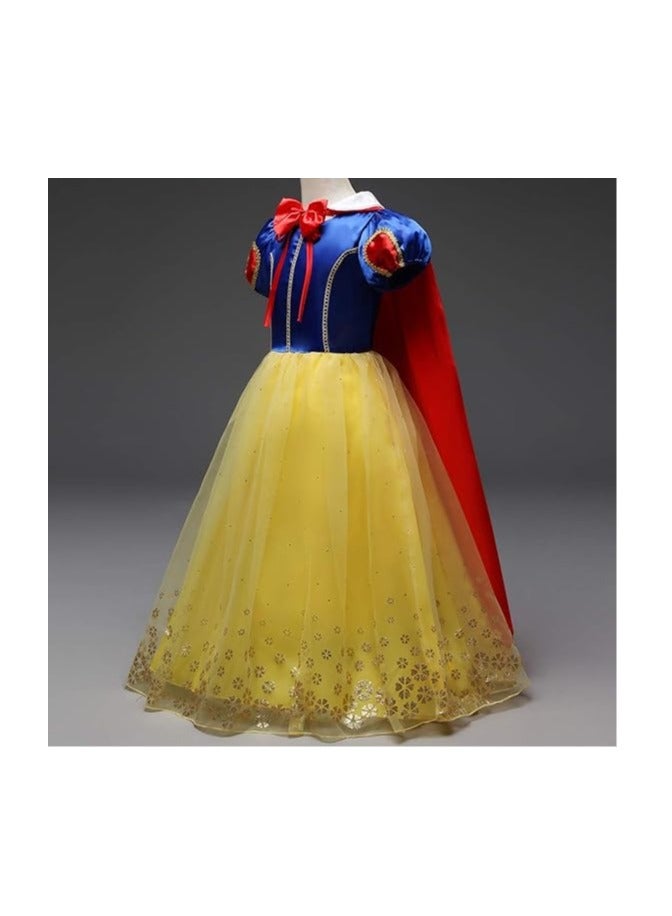 Snow White Dress Short Sleeve Long Tulle Tutu  - Image 4