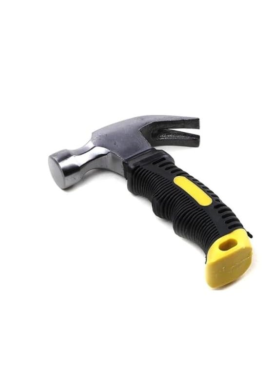 Generic Mini Hammer with Ergonomic Rubber Grip Yellow and Black  - Image 1