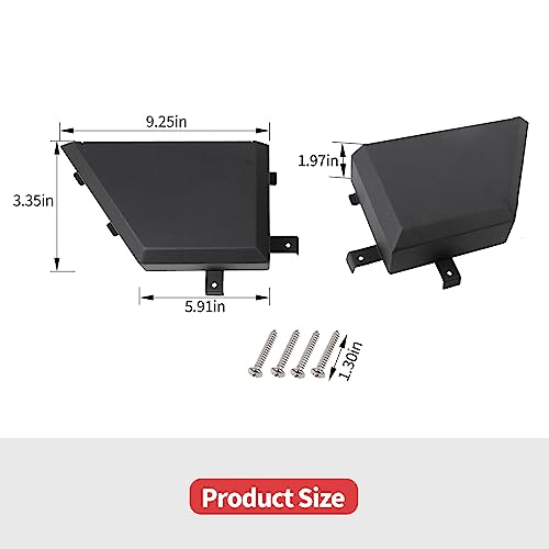 Jimen for JK Door Pockets, 2 Pack Metal Front Door Side Storage Pockets Organizer Box Compatible with Jeep Wrangler JK JKU 2 Door 4 Door 2011-2018 - Image 3