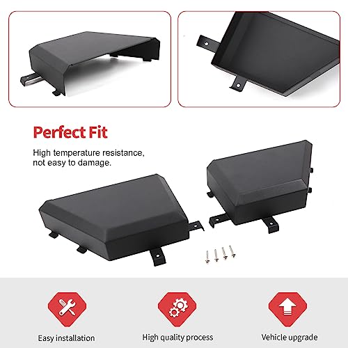 Jimen for JK Door Pockets, 2 Pack Metal Front Door Side Storage Pockets Organizer Box Compatible with Jeep Wrangler JK JKU 2 Door 4 Door 2011-2018 - Image 4