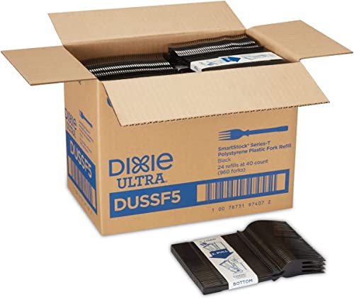 Dixie Ultra DUSSF5 Polystyrene Fork Refill Black 960Carton