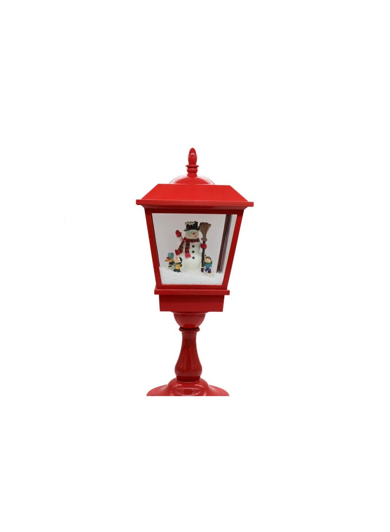 MADO GALLERY HOME DECOR Christmas Street Lamp colors Red or white 64-180 cm tall with Light, Cascading Snow, and Christmas Music, for Festive Holiday & Christmas decorations (RED, 64 CM / 25 INCHES) - Image 1