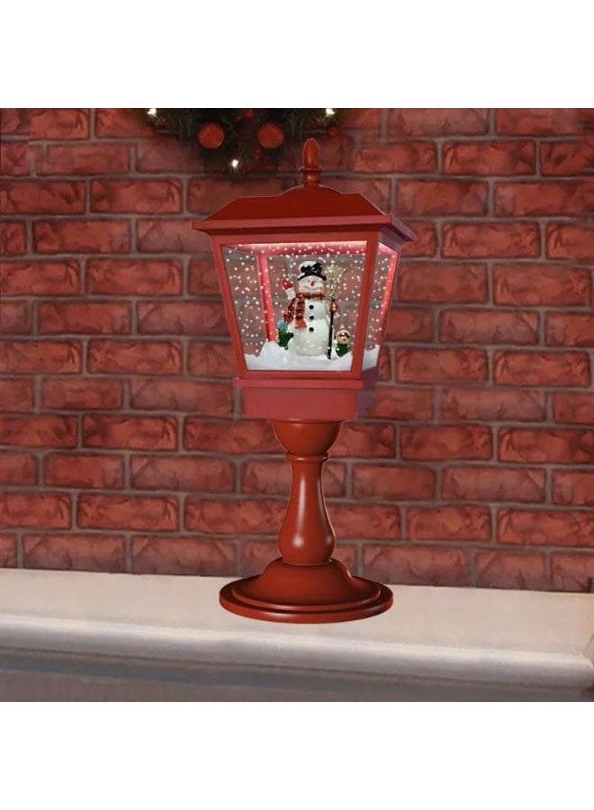 MADO GALLERY HOME DECOR Christmas Street Lamp colors Red or white 64-180 cm tall with Light, Cascading Snow, and Christmas Music, for Festive Holiday & Christmas decorations (RED, 64 CM / 25 INCHES) - Image 2