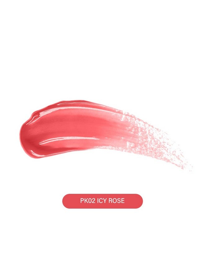 PINKFLASH بالم لشفاه لامع ومكثف من بينك فلاش - PK02 روز جليدي، مرطب ومكثف، لمسة ناعمة ولامعة، رطوبة تدوم طويلاً، غير لزج، مثالي للاستخدام اليومي - Image 4
