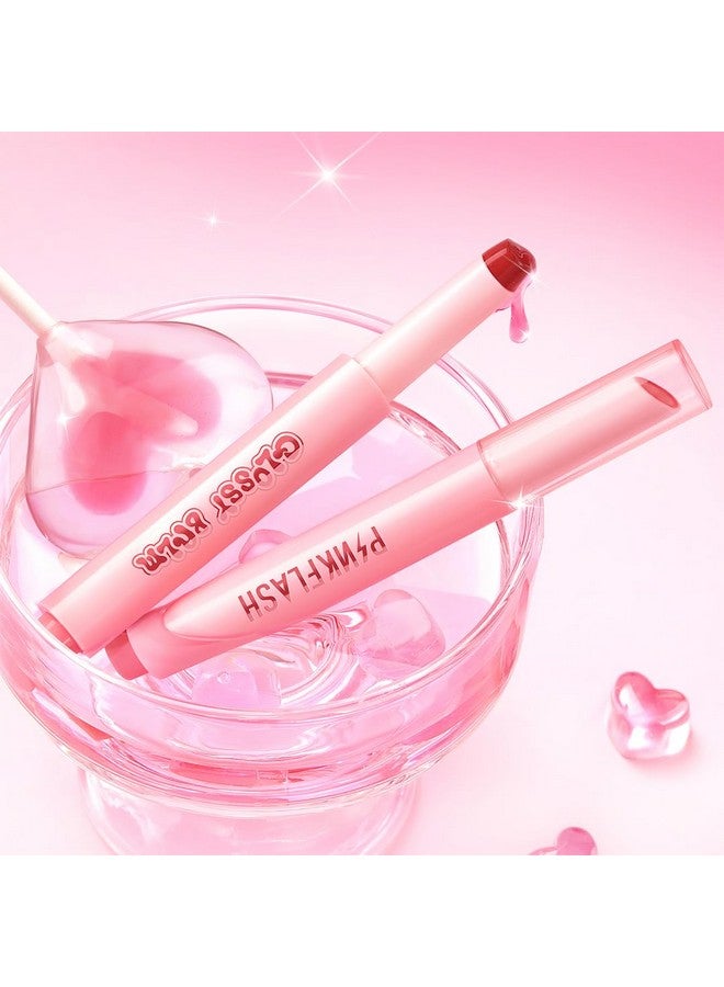 PINKFLASH بالم لشفاه لامع ومكثف من بينك فلاش - PK02 روز جليدي، مرطب ومكثف، لمسة ناعمة ولامعة، رطوبة تدوم طويلاً، غير لزج، مثالي للاستخدام اليومي - Image 2