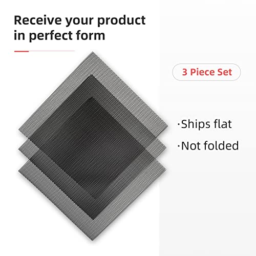 AggAuto Universal 13"x13" Car Grill Mesh - Aluminum Alloy Automotive Grille Insert Bumper Rhombic Hole 3x6mm, 3Pcs One of the Most Multifunctional Shape Grids Black - Image 5