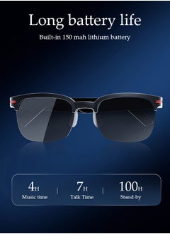 DUNISO Smart Glasses,Bluetooth 5.3 Sunglasses Wireless Bluetooth Headset Waterproof Compatible with Smart Phones Easy to Make Phone Calls and Listen to Music Polarized Lenses  - Image 5