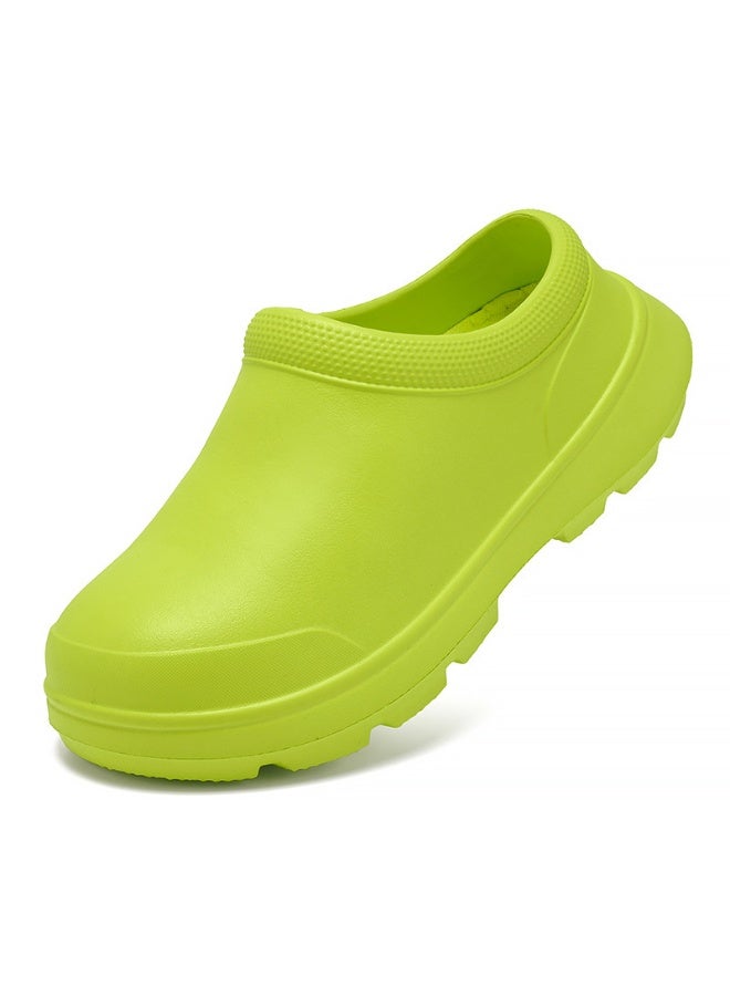 Surgical shoes, chef shoes, unisex fully enclosed breathable shoes, protective shoes, suitable for doctors, nurses, chefs and laboratory staff, non-slip sandals (green). - Image 1