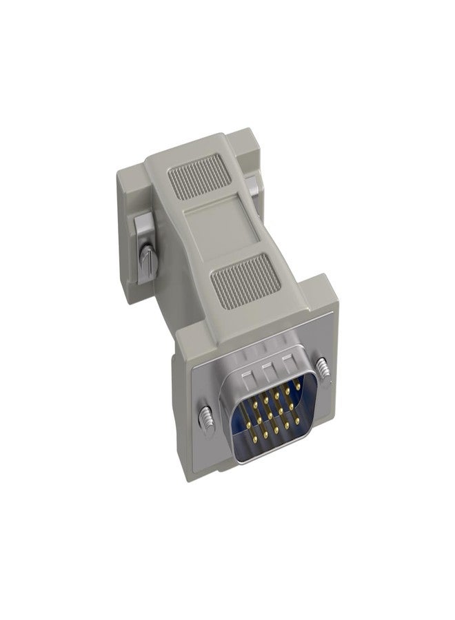 Cable Leader DB9 Female to HD15 Male VGA Display Adapter Converter, Molded Type, Beige (F/M) - Image 1