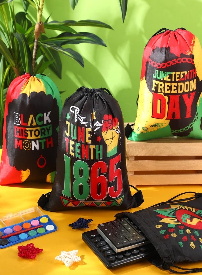 Blosssound 12 Pcs Juneteenth Gift Bags Juneteenth Party favor Bag June 19th 1865 Goodie Candy Treat Snack Pouch African American Independence Day Party Favors for 1865 June 19th Birthday Supplies - Image 4
