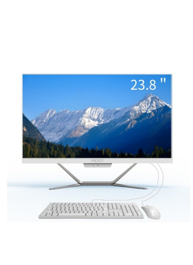 فلوف كمبيوتر متعدد الإمكانات 23.8 بوصة ، i5-4570 / 16 جيجابايت رام / 256 جيجابايت SSD ، ويندوز 10 برو ، لوحة مفاتيح وماوس إنجليزي / عربي ، أبيض  - Image 1