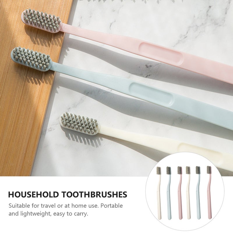 12 pcs Handheld Toothbrushes Household Toothbrushes for Adults (Random Color) - Image 5