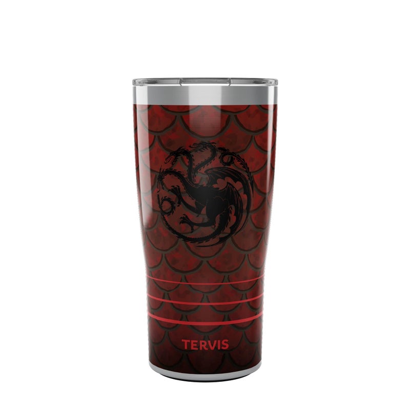Tervis Traveler Game of Thrones  House of the Dragon  Scale Up Triple Walled Insulated Tumbler Travel Cup Keeps Drinks Cold  Hot 20oz Stainless Steel