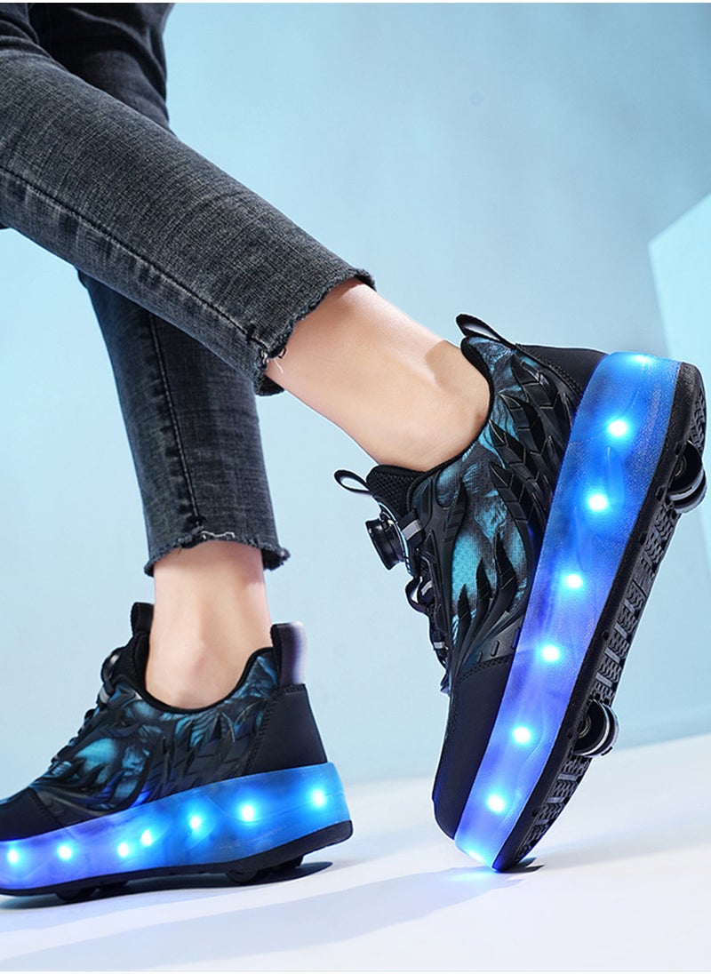Paka Rabbit - LED Flash Light Fashion Shiny Sneaker Skate Shoes With Wheels And Lightning Sole - Image 1