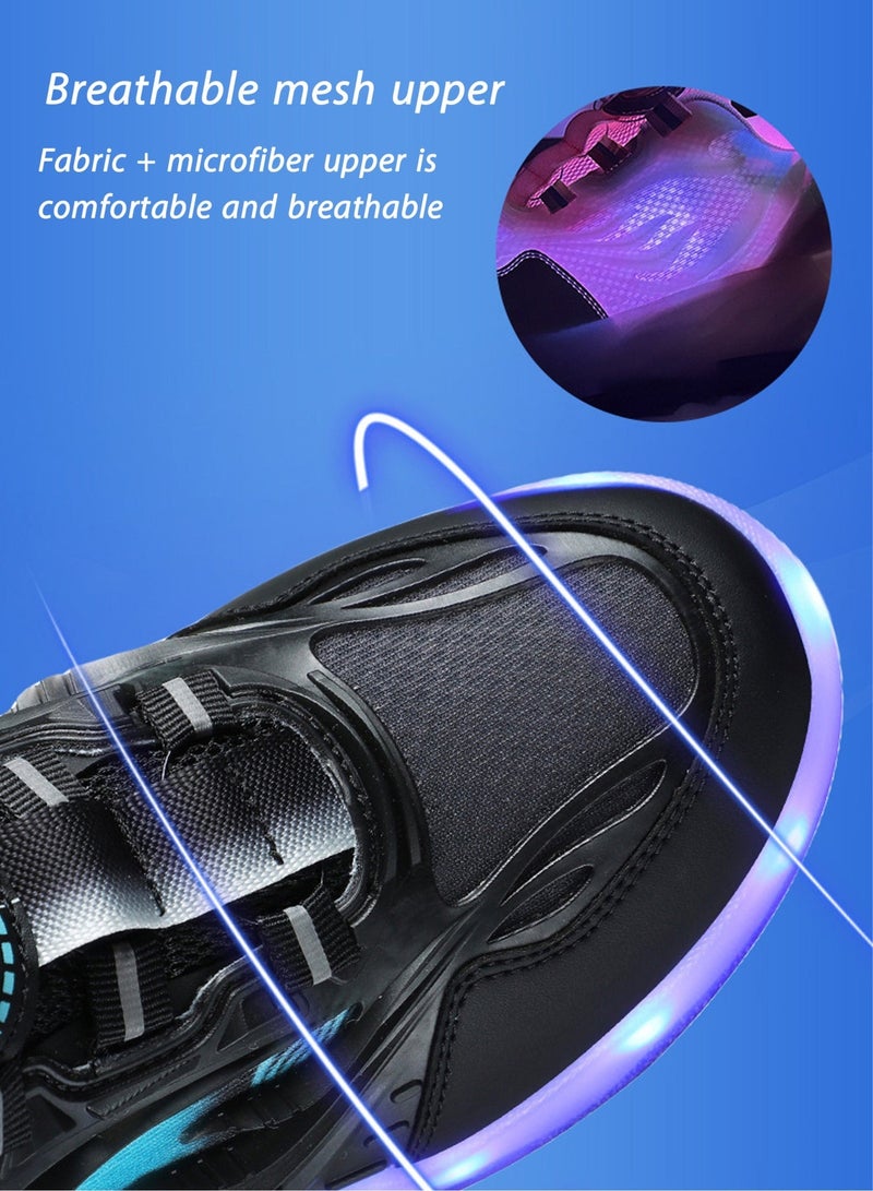 Paka Rabbit LED Flash Light Fashion Shiny Sneaker Skate Shoes With Wheels And Lightning Sole - Image 5
