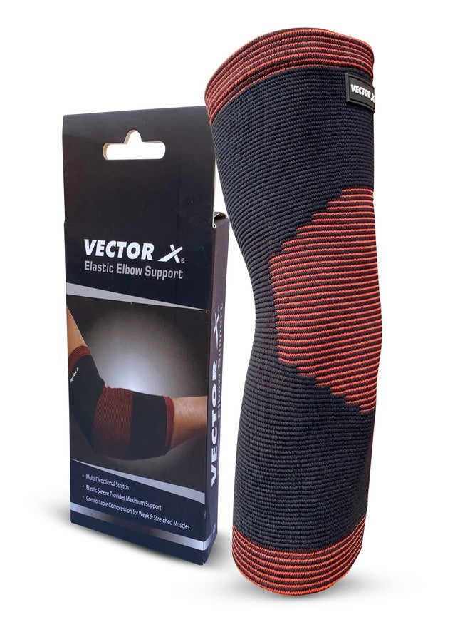 Vector X Elbow Support Quality Neoprene Matrial, Tennis Elbow Compression Support Sleeve for All Sports, Workout, Weightlifting (Medium) (Black-Red) - Image 1