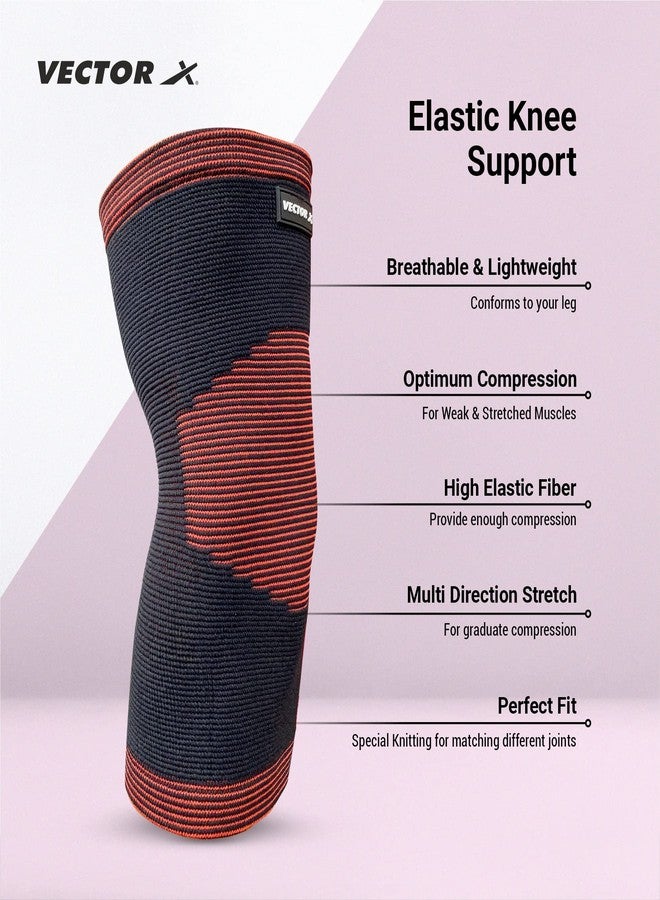 Vector X Elbow Support Quality Neoprene Matrial, Tennis Elbow Compression Support Sleeve for All Sports, Workout, Weightlifting (Medium) (Black-Red) - Image 3