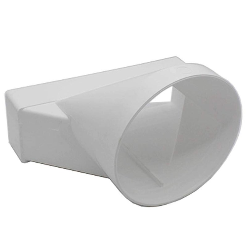 Kair Kair Ducting Adaptor 204mm x 60mm to 125mm - 5 inch Rectangular to Round Straight Channel Connector for Converting to Different Size Duct Systems  - Image 2