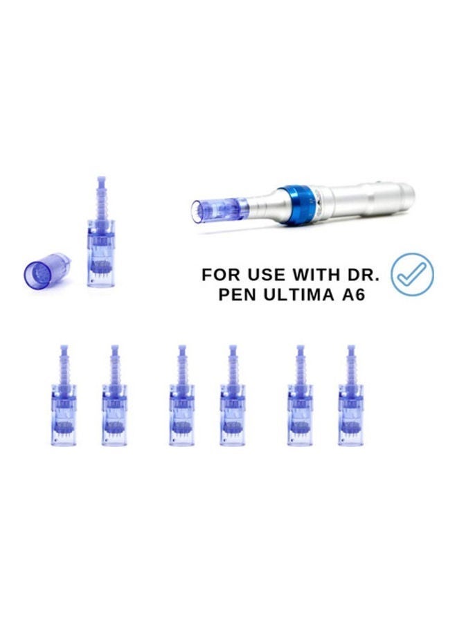 دي آر. بن مجموعة رؤوس ديرمابن Dr. Pen Ultima A6 قابلة للاستبدال 36 سن – كارتريدج إبر ميكرونيدلنج احترافية لتحفيز الكولاجين وتجديد البشرة، متوافقة مع جهاز ديرما بن A6، عبوة 10 قطع – أزرق - Image 1