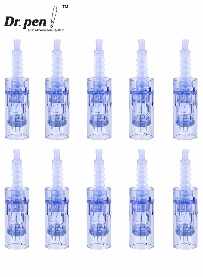 Dr.pen Derma Pen Dr. Pen Ultima A6 Replacement Needle Cartridges 36 Pins – Microneedling Replacement Tips for Skin Rejuvenation & Collagen Stimulation, Compatible with Dr. Pen A6, 10 Pcs, Blue - Image 1