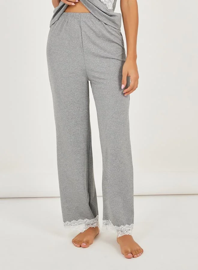 Styli Pack of 3 - Lace Trim Cami- Pyjama and Robe