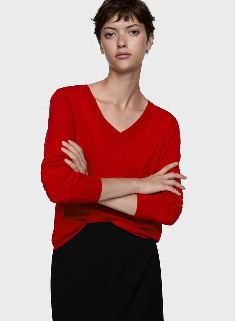 MANGO V-Neck Sweater