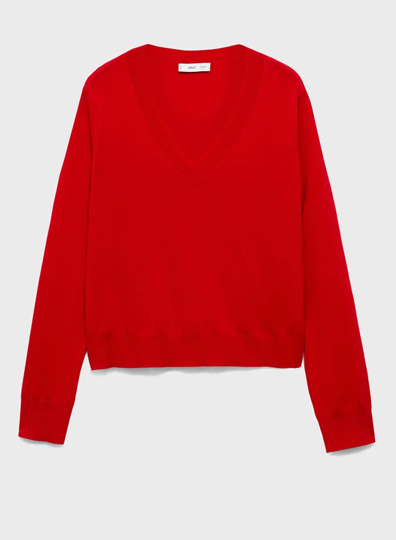 MANGO V-Neck Sweater