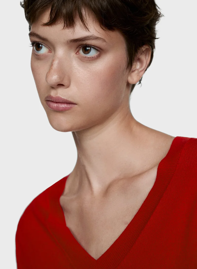 MANGO V-Neck Sweater