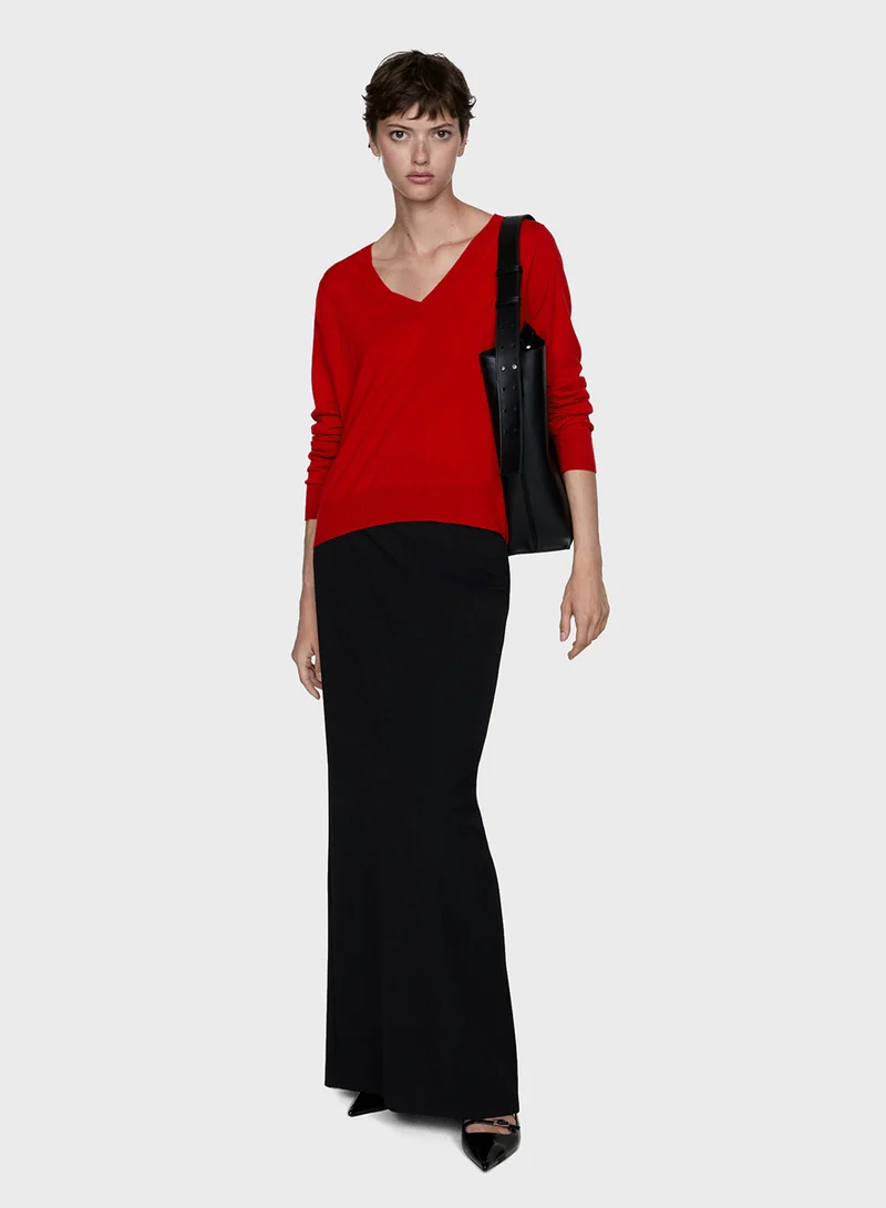 MANGO V-Neck Sweater