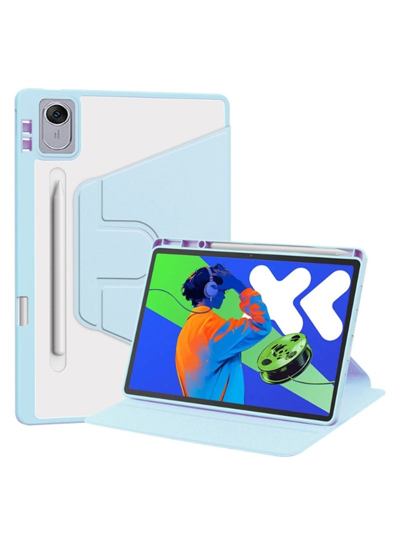حالة لـ HUAWEI MatePad 11.5 بوصة / الهواء 11.5 بوصة / 11.5S 11.5inch ، حالة حماية اللوح ، تصميم دوران 360 درجة أكريليك ، إيقاظ / نوم تلقائي ، جلد ناعم ، أزرق - Image 1