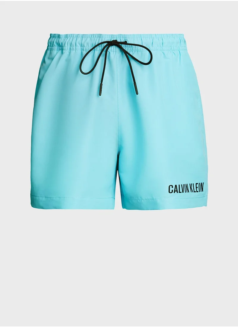 CALVIN KLEIN Medium Double Waist Band Swim Shorts