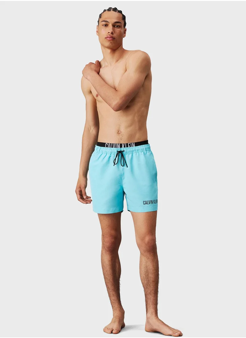 CALVIN KLEIN Medium Double Waist Band Swim Shorts