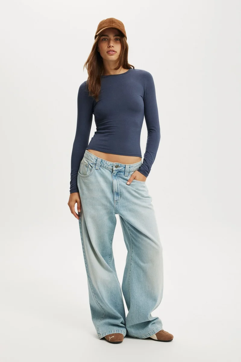 Cotton On  All Day Crew Long Sleeve for Women | Best Price UAE
