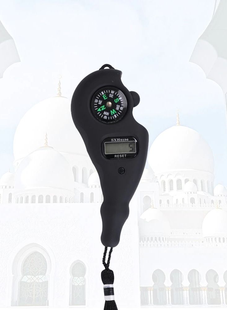 DubaiGallery Finger Counter-Islamic Tasbih Bead Portable Rotating Prayer Beads with Digital Counter Digital Finger Tasbeeh Misbaha Counter Prayer Islamic Tasbih Muslim Eid Gift  - Image 2