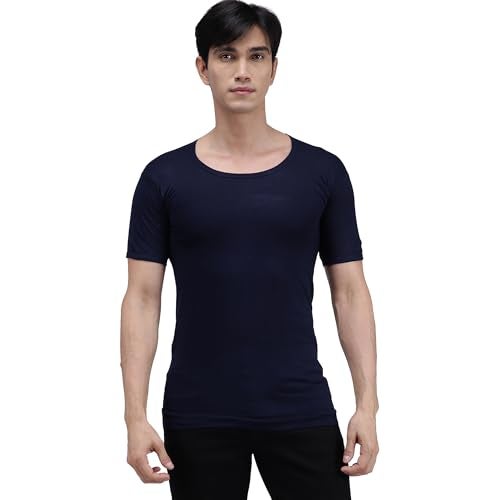 Amul Comfy Men's Pure Cotton Multi Color Color Vest with Sleeve Pack of 4(Assorted Colour May Vary) - Image 3