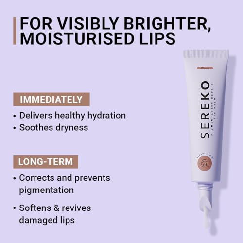 Sereko Pigmentation Repair Lip Balm for Dark Lips With Kojic Acid, Vitamin C & Mango Seed Butter | Brightens Dark & Discoloration Lips, 24H Hydration, Lock Moisture | For Women & Men | Affogato - 16gm (Pack of 2) - Image 4
