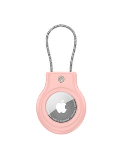 For Apple AirTag Protective Case Apple Tracker PC Security Lock Anti-lost Hanging Buckle Tracker Protective Case-Color:Pink
