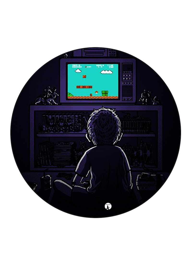 RKN The Video Game Super Mario Printed Mouse Pad Round  Multicolour