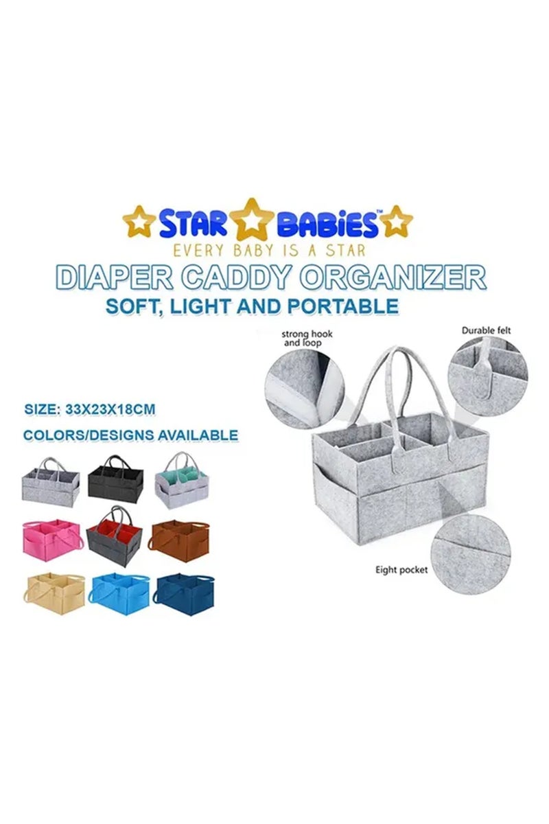 Star Babies - Caddy Diaper Bag W/ Powder Puff - Assorted - Image 4