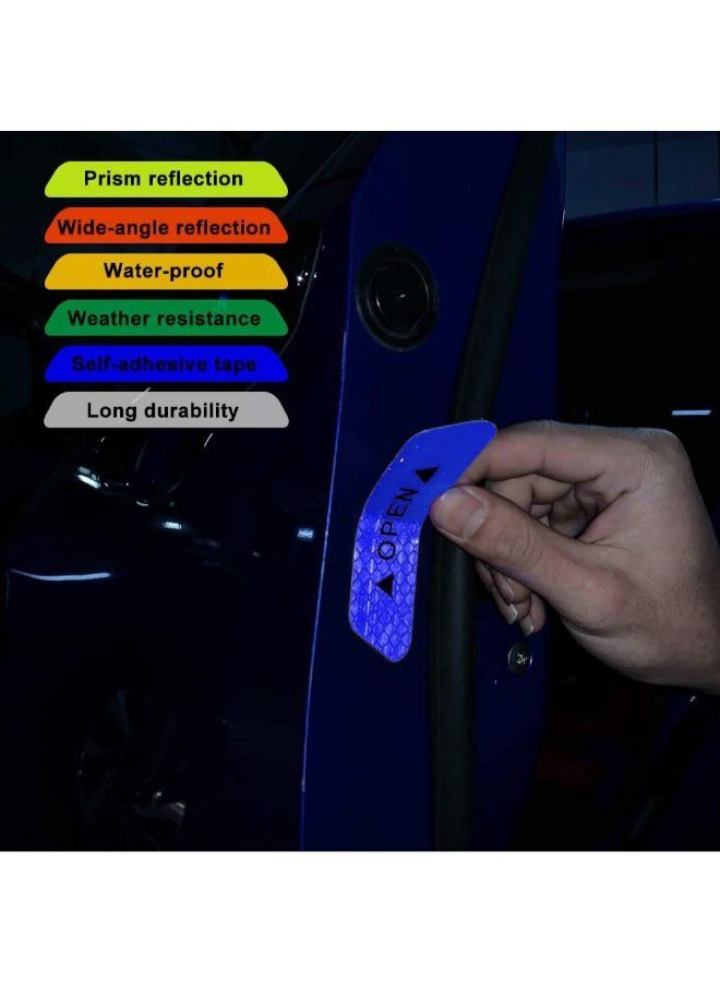 EasyLife 4 Pieces Car Door Open Reflective Warning Stickers  - Image 2