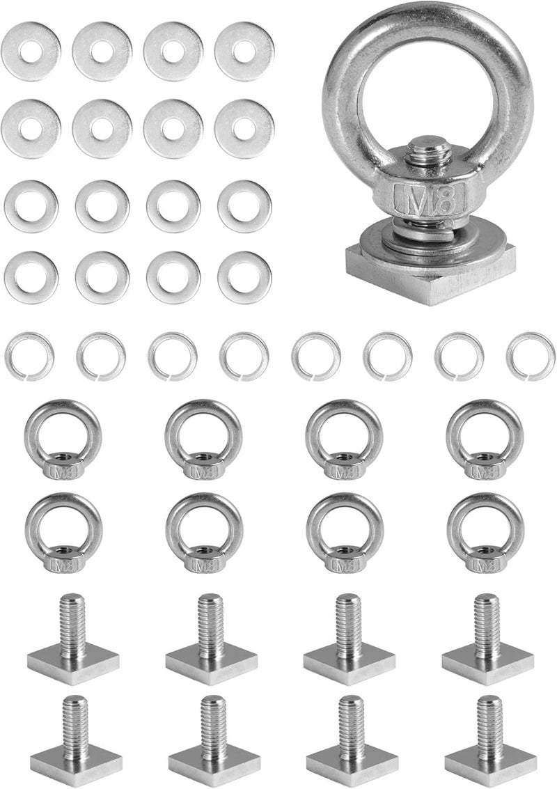moroinriz T Track Mount Tie Down Anchor Kit - Image 1