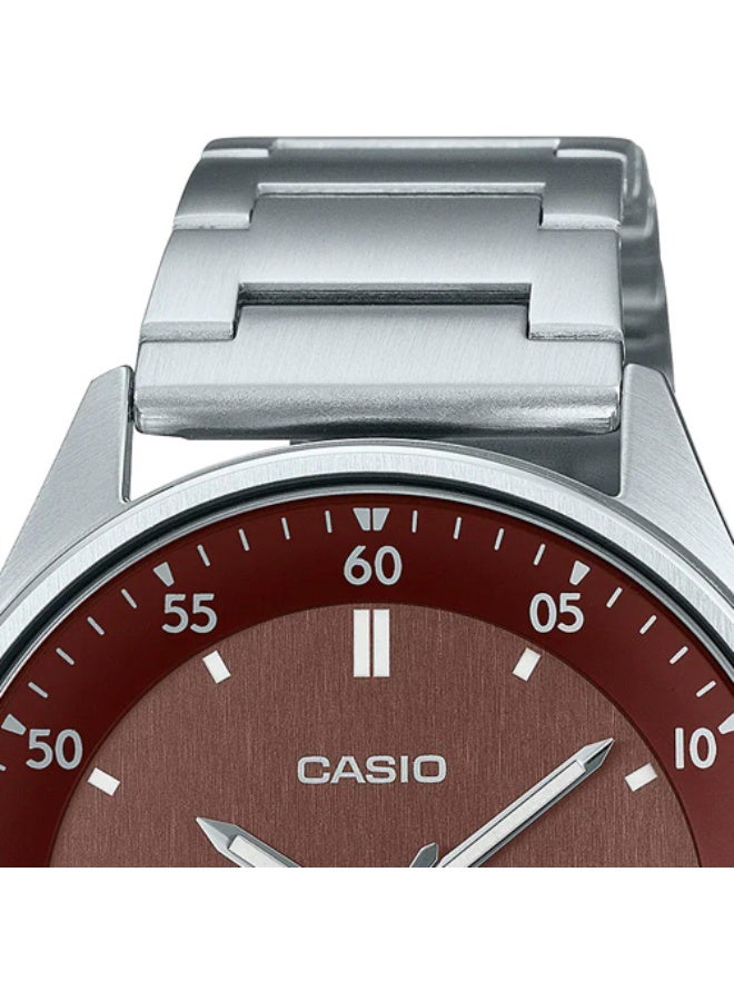 CASIO Men's Water Resistant Stainless Steel Watch - MTP-E705D-5EVDF - Image 2