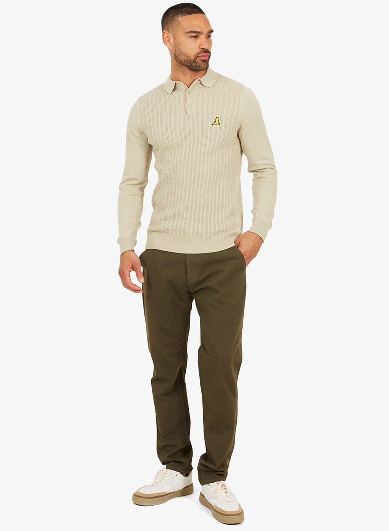 BRAVE SOUL Knitted Polo Sweater - Image 3