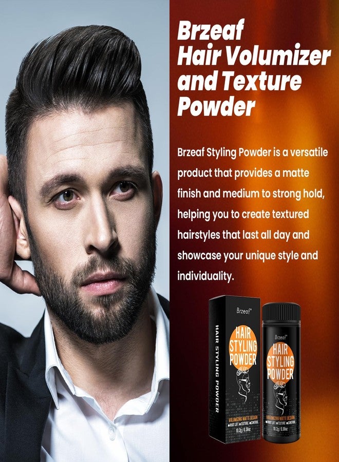 Brzeaf Hair Styling Powder, Provides texture and volume, Medium to Strong Hold, Natural Look, For All Hair Types - Image 4