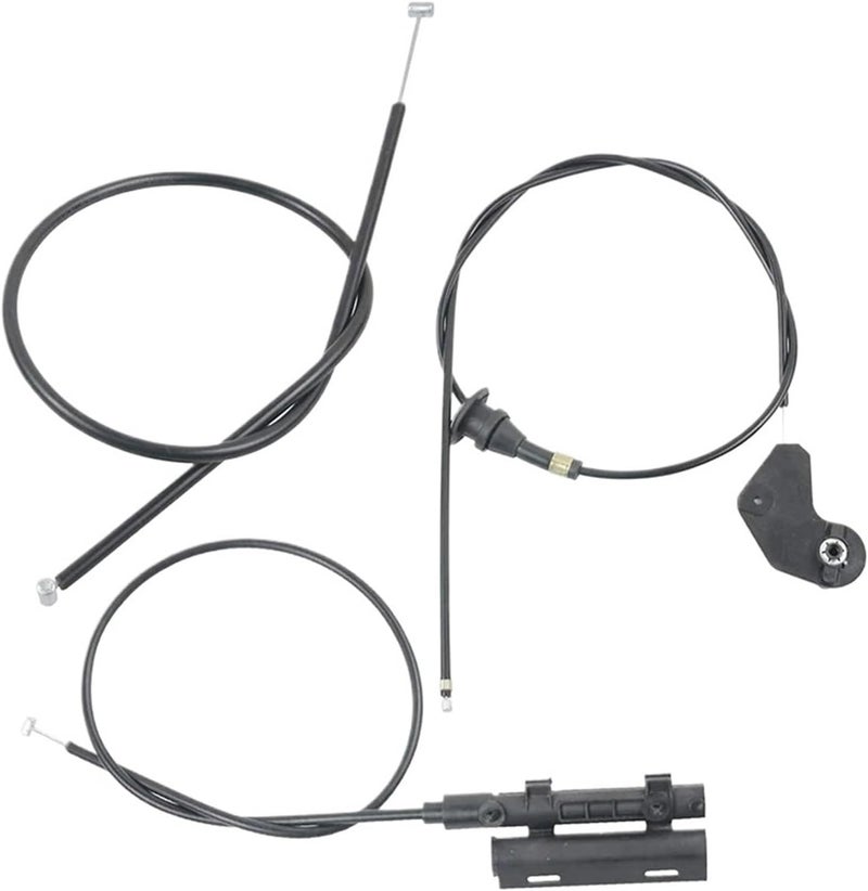 QASULER 3PCS Engine Bowden Cable Hood Release Wire for BMW E39 - Image 1