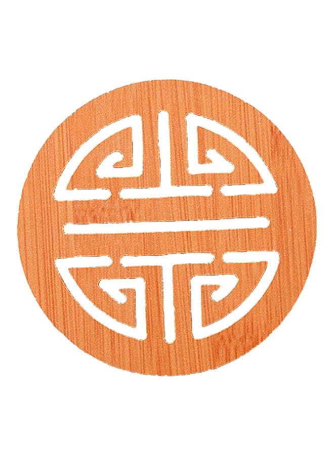 شاربدو كوستر خشبي مقاوم للحرارة ومضاد للانزلاق بيج 9سم