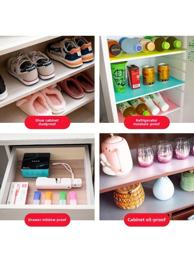 Generic Wholesale EVA Drawer Mat Cabinet Pad Paper Thickened Moisture-proof Pad Shoes Cabinet Wardrobe Waterproof Oil-proof Kitchen Cabinet Pad Transparent-Color:Thickened Flat Dot Pattern-snowflake-Specifications:0.6* 5m  - Image 5